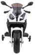 Motor na akumulator BMW S1000 RR dla dzieci Czarny + Kółeczka pomocnicze + Nóżka podpórka-3 7625 