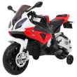 Motor na akumulator BMW S1000 RR dla dzieci Czerwony + Kółeczka pomocnicze + Nóżka podpórka-1 7626 