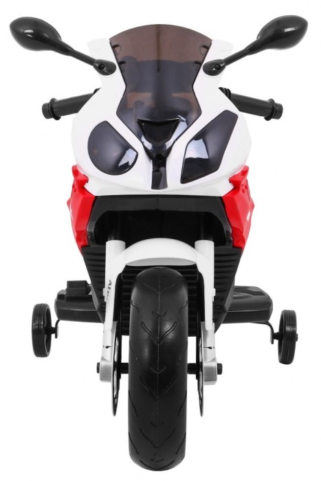 Motor na akumulator BMW S1000 RR dla dzieci Czerwony + Kółeczka pomocnicze + Nóżka podpórka-3 7626 