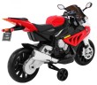 Motor na akumulator BMW S1000 RR dla dzieci Czerwony + Kółeczka pomocnicze + Nóżka podpórka-9 7626 