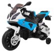 Motor na akumulator BMW S1000 RR dla dzieci Niebieski + Kółeczka pomocnicze + Nóżka podpórka-1 7627 