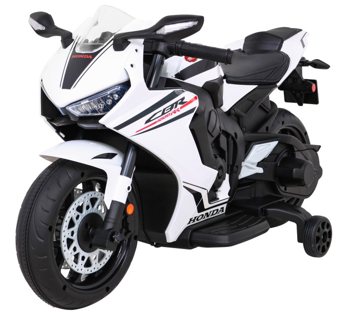 Honda CBR 1000RR Motor na akumulator dla dzieci Biały + Dźwięki MP3 + Kółka pomocnicze-2 7628 