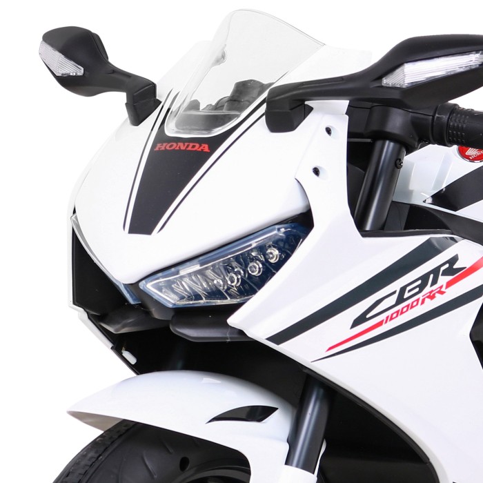 Honda CBR 1000RR Motor na akumulator dla dzieci Biały + Dźwięki MP3 + Kółka pomocnicze-3 7628 