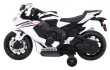 Honda CBR 1000RR Motor na akumulator dla dzieci Biały + Dźwięki MP3 + Kółka pomocnicze-4 7628 