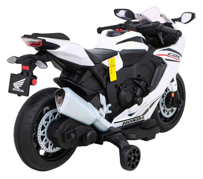 Honda CBR 1000RR Motor na akumulator dla dzieci Biały + Dźwięki MP3 + Kółka pomocnicze-9 7628 