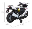 Honda CBR 1000RR Motor na akumulator dla dzieci Biały + Dźwięki MP3 + Kółka pomocnicze-10 7628 