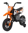 Motor PANTONE 361C na akumulator dla dzieci Pomarańczowy + Panel audio + Wolny Start + Koła EVA-6 7637 