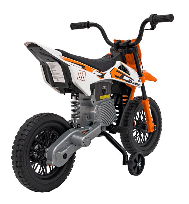 Motor PANTONE 361C na akumulator dla dzieci Pomarańczowy + Panel audio + Wolny Start + Koła EVA-9 7637 