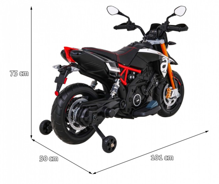 Pojazd Motor Aprilia Czarny-2 7644 