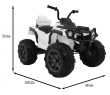 Quad ATV 2.4GHz na akumulator dla dzieci Biały + Pilot + Koła EVA + Radio MP3 + Wolny Start-2 7648 