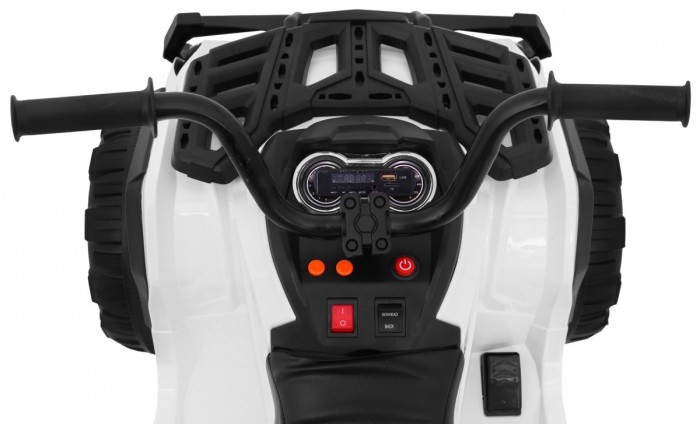 Quad ATV 2.4GHz na akumulator dla dzieci Biały + Pilot + Koła EVA + Radio MP3 + Wolny Start-9 7648 
