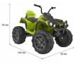 Quad ATV 2.4GHz na akumulator dla dzieci Zielony + Pilot + Koła EVA + Radio MP3 + Wolny Start-2 7652 