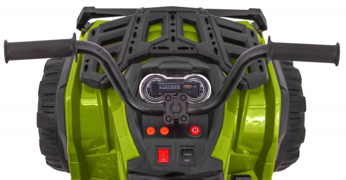 Quad ATV 2.4GHz na akumulator dla dzieci Zielony + Pilot + Koła EVA + Radio MP3 + Wolny Start-10 7652 