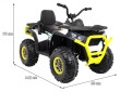 Pojazd Quad ATV Desert Biały-2 7657 
