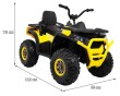 Pojazd Quad ATV Desert Żółty-2 7661 