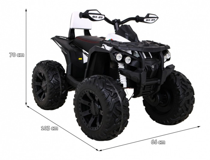 Pojazd Quad ATV Power Biały-2 7667 