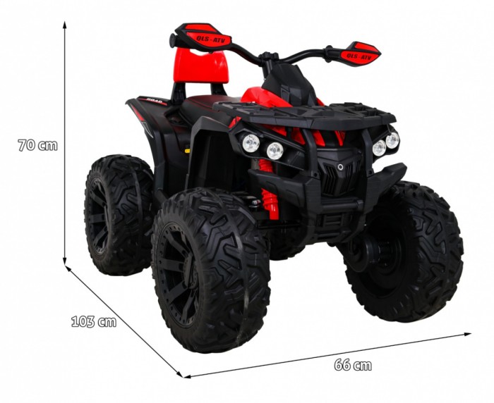 Pojazd Quad ATV Power Czerwony-2 7668 