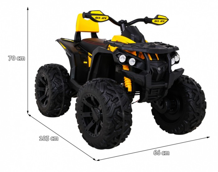 Pojazd Quad ATV Power Żółty-2 7670 