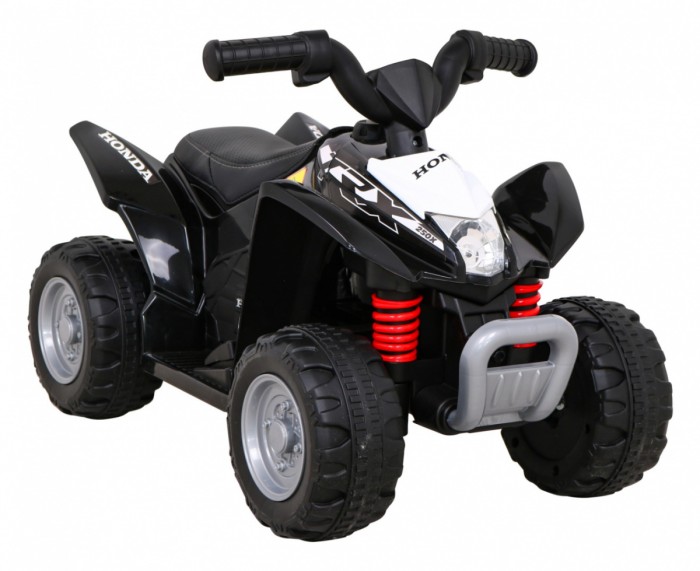 Quad Honda 250X TRX na akumulator Czarny + Klakson + LED + Ekoskóra-10 7672 