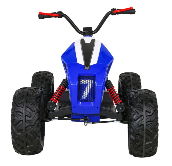 Quad Lucky Seven na akumulator Niebieski + Koła EVA + Wolny Start + LED + MP3 USB-3 7676 