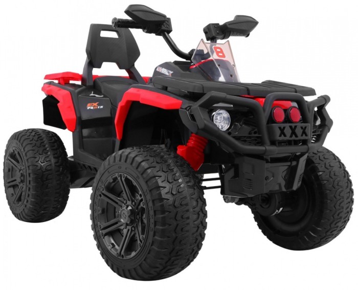 Quad Maverick 4x4 Elektryczny Pojazd dla dzieci Czerwony + Koła EVA + Panel audio + LED-10 7680 
