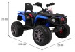 Quad Maverick 4x4 Elektryczny Pojazd dla dzieci Niebieski + Koła EVA + Panel audio + LED-2 7681 