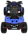 Quad Maverick 4x4 Elektryczny Pojazd dla dzieci Niebieski + Koła EVA + Panel audio + LED-7 7681 