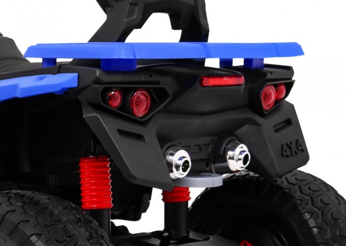 Quad Maverick 4x4 Elektryczny Pojazd dla dzieci Niebieski + Koła EVA + Panel audio + LED-14 7681 