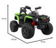 Quad Maverick 4x4 Elektryczny Pojazd dla dzieci Zielony + Koła EVA + Panel audio + LED-3 7682 