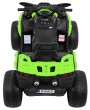 Quad Maverick 4x4 Elektryczny Pojazd dla dzieci Zielony + Koła EVA + Panel audio + LED-9 7682 