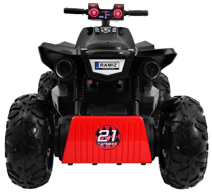 Quad na akumulator Sport Run dla dzieci Czarny + Napęd 4x4 + LED + Radio MP3-2 7683 