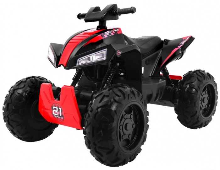 Quad na akumulator Sport Run dla dzieci Czarny + Napęd 4x4 + LED + Radio MP3-8 7683 