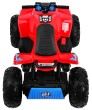 Quad na akumulator Sport Run dla dzieci Czerwony + Napęd 4x4 + LED + Radio MP3-6 7684 