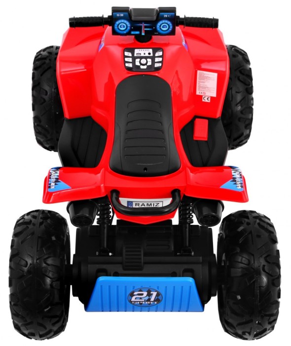 Quad na akumulator Sport Run dla dzieci Czerwony + Napęd 4x4 + LED + Radio MP3-6 7684 