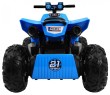 Quad na akumulator Sport Run dla dzieci Niebieski + Napęd 4x4 + LED + Radio MP3-4 7685 