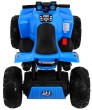Quad na akumulator Sport Run dla dzieci Niebieski + Napęd 4x4 + LED + Radio MP3-6 7685 