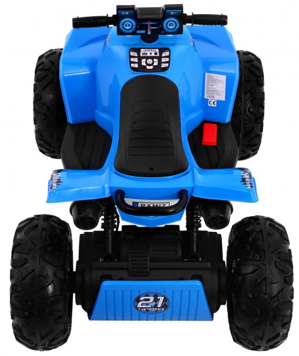 Quad na akumulator Sport Run dla dzieci Niebieski + Napęd 4x4 + LED + Radio MP3-6 7685 