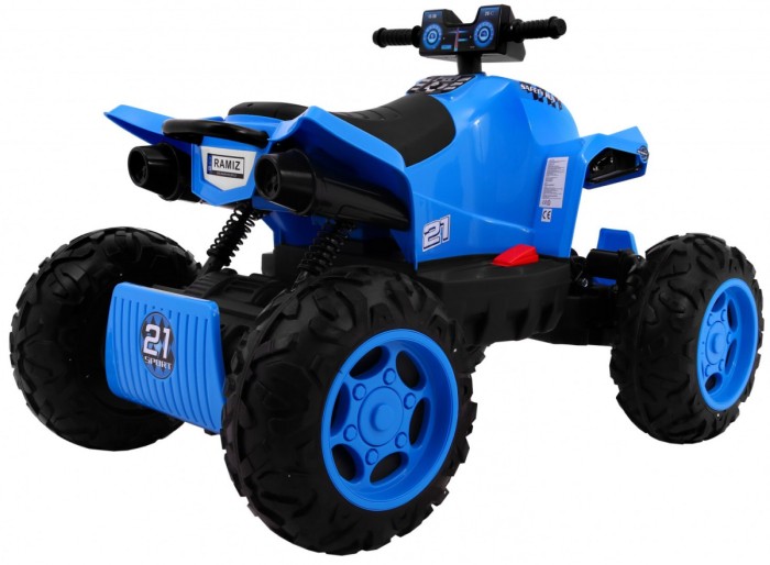 Quad na akumulator Sport Run dla dzieci Niebieski + Napęd 4x4 + LED + Radio MP3-7 7685 