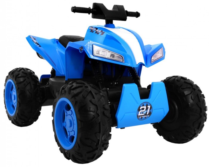 Quad na akumulator Sport Run dla dzieci Niebieski + Napęd 4x4 + LED + Radio MP3-8 7685 