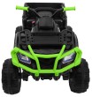 Quad XL ATV na akumulator dla dzieci Czarno-Zielony + Napęd 4x4 + Bagażnik + Wolny Start + EVA + Audio LED-13 7691 