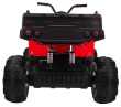 Quad XL ATV na akumulator dla dzieci Czerwony + Napęd 4x4 + Bagażnik + Wolny Start + EVA + Audio LED-7 7692 