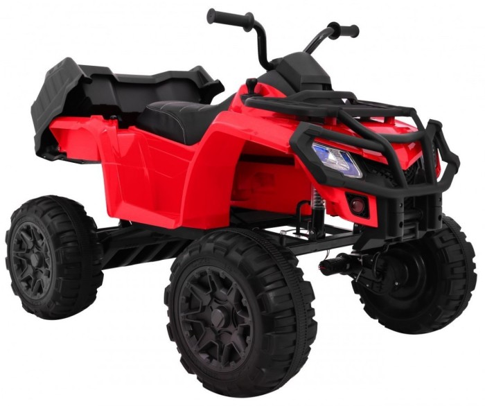 Quad XL ATV 2,4GHz na akumulator dla dzieci Czerwony + Pilot + Napęd 4x4 + Bagażnik + Wolny Start + EVA + Audio LED-7 7694 