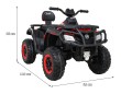 Quad XT-Speed dla dzieci Czerwony + Napęd 4x4 + EVA + Wolny Start + Radio MP3 + LED-13 7695 