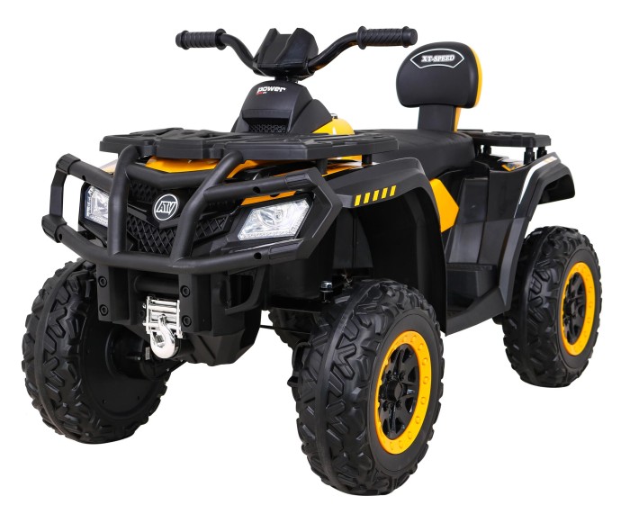 Quad XT-Speed dla dzieci Żółty + Napęd 4x4 + EVA + Wolny Start + Radio MP3 + LED-2 7696 