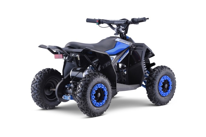 Quad HIPERFECT na akumulator Niebieski 35km/h + Silnik 1000W + Koła pompowane + Regulacja siedzenia