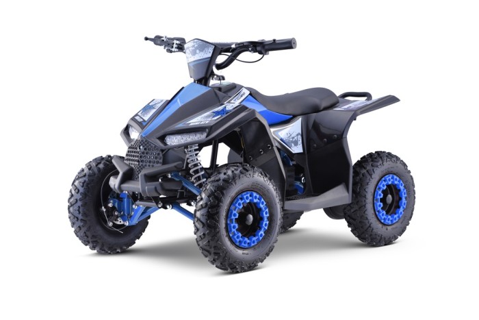 Quad HIPERFECT na akumulator Niebieski 35km/h + Silnik 1000W + Koła pompowane + Regulacja siedzenia-4 7700 