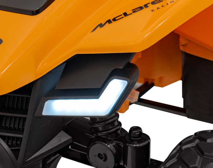 Quad McLaren Racing MCL 35 dla dzieci Pomarańczowy + Pilot + Wolny Start + EVA + Audio LED-12 7704 