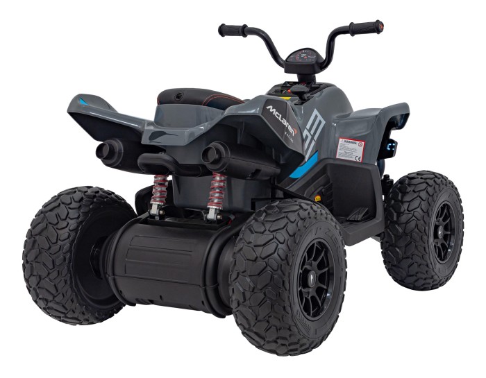 Quad McLaren Racing MCL 35 dla dzieci Szary + Pilot + Wolny Start + EVA + Audio LED-9 7705 