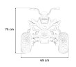 Quad McLaren Racing MCL 35 dla dzieci Szary + Pilot + Wolny Start + EVA + Audio LED-21 7705 