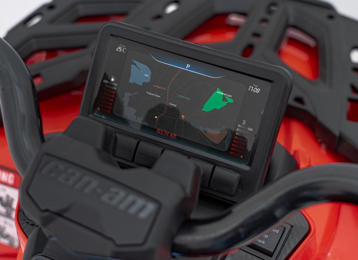 Quad Can Am Outlander ATV z Pilotem Czerwony-19 7712 